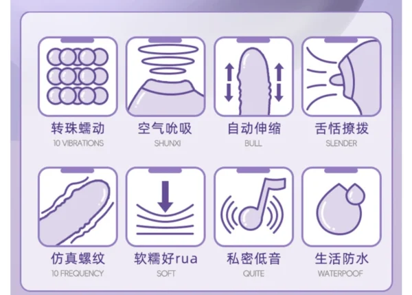 Suction Rotating Retractable Vibrator - gallery image 1