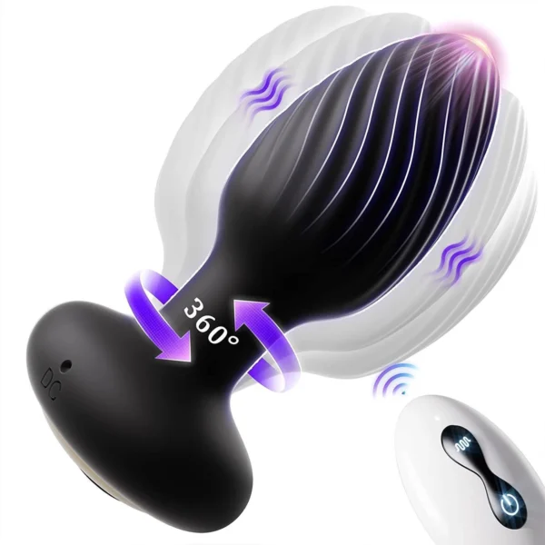 360-Degree Rotating Wireless Anal Plug - gallery image 4