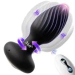 360-Degree Rotating Wireless Anal Plug