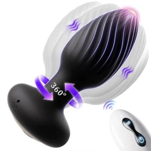 360-Degree Rotating Wireless Anal Plug