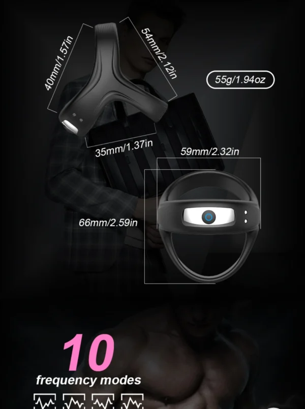 Electric Triangular Penis Sleeve - gallery image 4
