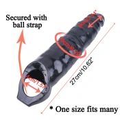 Extra-Long Penis Sleeve - Skin Tone or Black