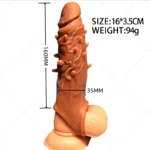 Liquid Silicone Textured Penis Sleeve - gallery image 1