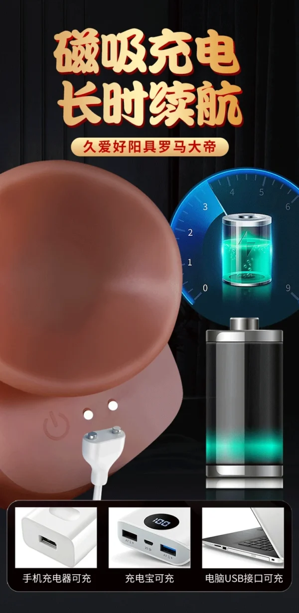 Wireless Retractable Warming Vibrating Dildo - gallery image 6