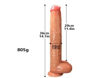 Large Manual Realistic Dildo (Bagged)